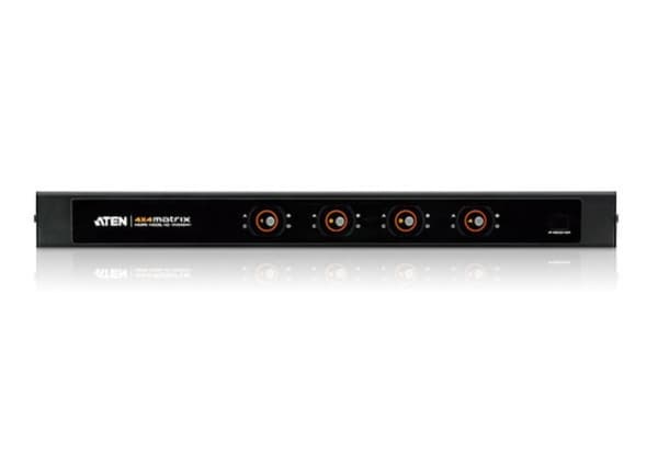 ATEN VanCryst 4 x 4 4K HDMI Matrix Switch VM0404HA - Video-/ljudomkopplare - skrivbordsmodell, rackmonterbar