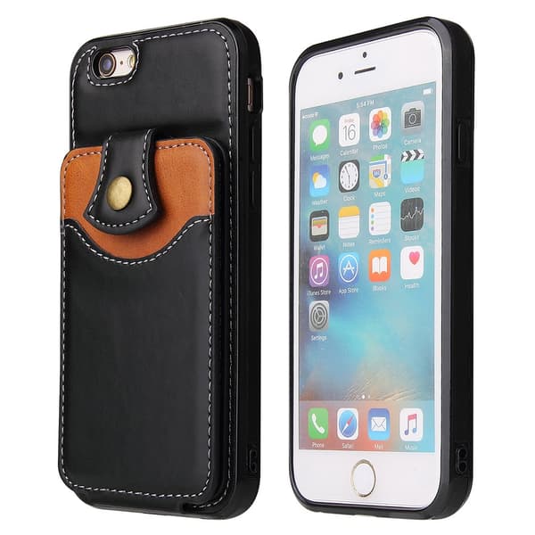 Smidigt Skal med Kortfack - iPhone 7 Svart
