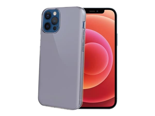 Celly Gelskin - Baksidesskydd för mobiltelefon - termoplastisk polyuretan (TPU) - transparent - för Apple iPhone 12, 12 Pro