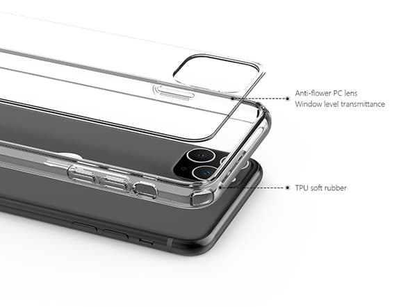By WK iphone XS max / 11 pro max cover, vandafvisende, transparent