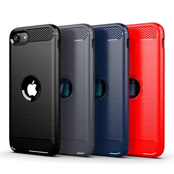 SKALO iPhone SE (2020/2022) Armor Carbon Stöttåligt TPU-skal