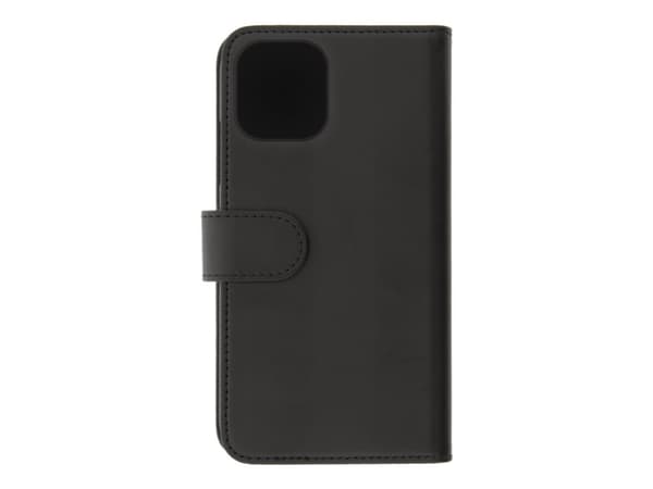 DELTACO Mobility Wallet Case 2-in-1 - Lommebok for mobiltelefon - veganlær - svart - 6.7" - for Apple iPhone 12 Pro Max