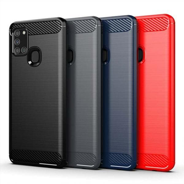 Stöttåligt Armor Carbon TPU-skal Samsung A21s