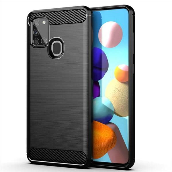 Stöttåligt Armor Carbon TPU-skal Samsung A21s