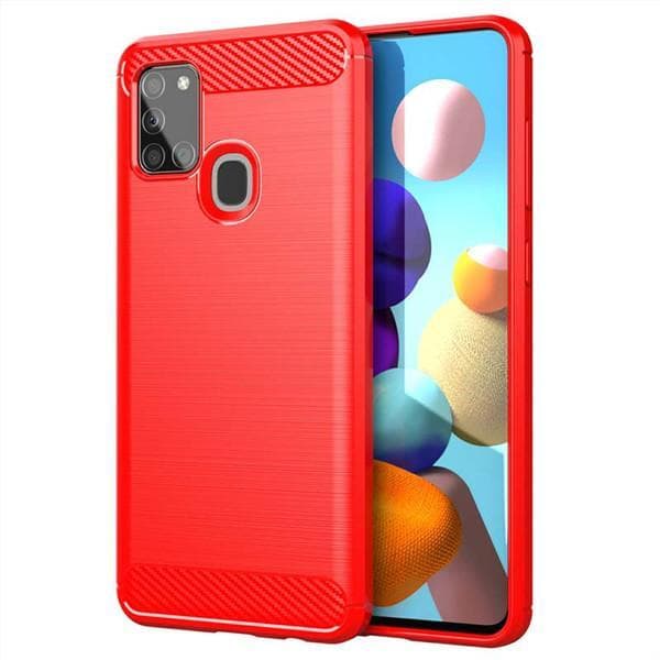Stöttåligt Armor Carbon TPU-skal Samsung A21s