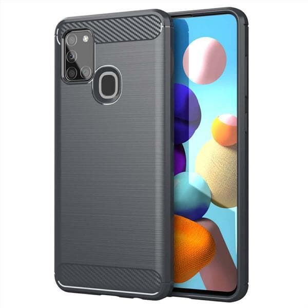 Stöttåligt Armor Carbon TPU-skal Samsung A21s