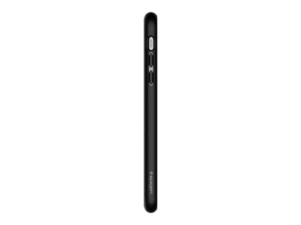Spigen Liquid Air - Baksidesskydd för mobiltelefon - termoplastisk polyuretan (TPU) - mattsvart - för Apple iPhone XR