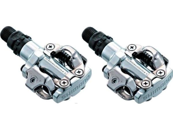 Pedaler Shimano M520S + plattor (silver)