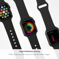 Miniatyrbild 3 av 6: Apple Watch 38mm Heltäckande 3D Härdat Glas Skärmskydd 0,3mm
