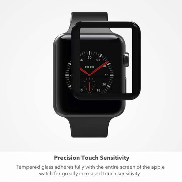 Apple Watch 38mm Heltäckande 3D Härdat Glas Skärmskydd 0,3mm