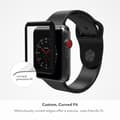 Miniatyrbild 2 av 6: Apple Watch 38mm Heltäckande 3D Härdat Glas Skärmskydd 0,3mm