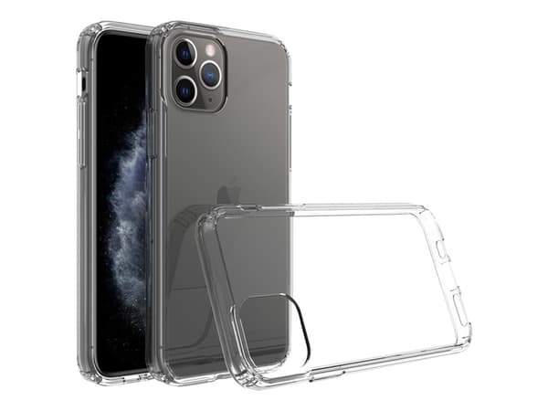 Screenor Hybrid - Baksidesskydd för mobiltelefon - transparent - för Apple iPhone 12, 12 Pro