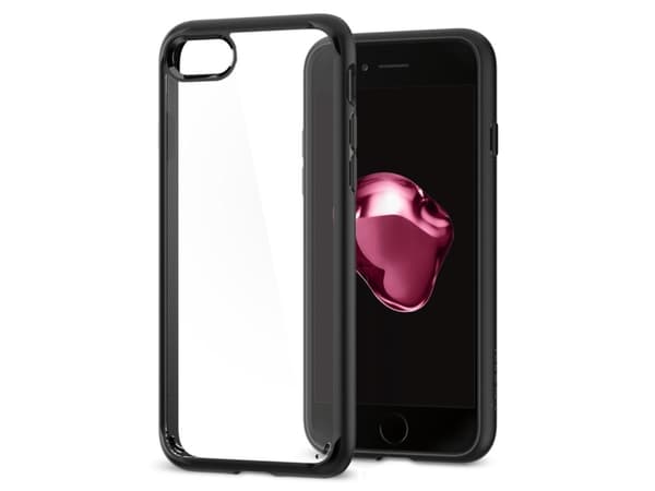 Spigen Ultra Hybrid 2, Omslag, Apple, iPhone 7, 11,9 cm (4.7"), Svart, Transparent