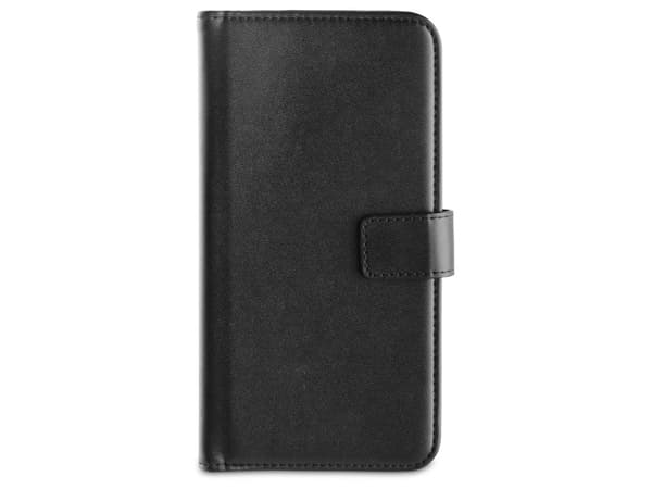 Vivanco Book case - Lommebok for mobiltelefon - fauxlær - svart - for Apple iPhone XS Max