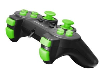 Esperanza CORSAIR - Håndkonsoll - kablet - svart, grønn - for Sony PlayStation 2, PC, Sony PlayStation 3
