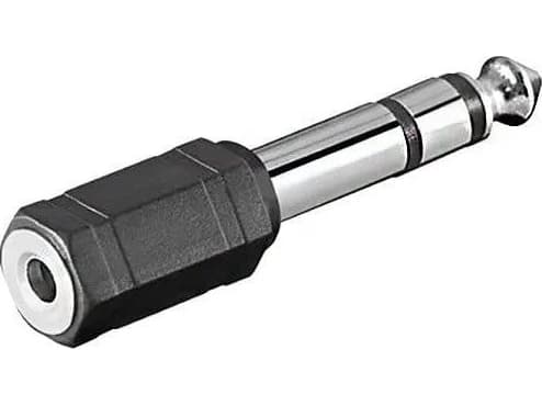 PremiumCord-adapter 6,3 mm stereoplugg - 3,5 mm stereoplugg (M/F) (kjr-25)
