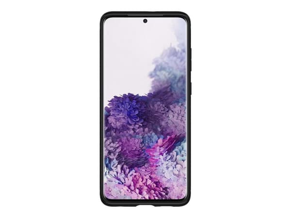Spigen Rugged Armor - Baksidesskydd för mobiltelefon - kolfiber, termoplastisk polyuretan (TPU) - mattsvart - för Samsung Galaxy S20+, S20+ 5G