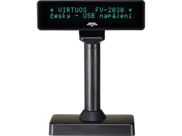 VFD gul skjerm FV-2030B 2x20, 9mm, USB, svart
