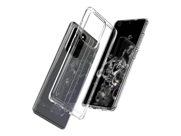 Spigen Ultra Hybrid, Suojus, Samsung, Galaxy S20 Ultra, 17,5 cm (6.9"), Läpinäkyvä