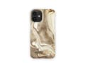 Miniatyrbild 2 av 2: IDEAL OF SWEDEN Fashion Case - Baksidesskydd för mobiltelefon - plast - gyllene sandfärgad marmor, präglad, guldtonad logotyp - för Apple iPhone 12 m