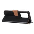 Miniatyrbillede 4 af 11: Textured Split Leather Wallet Case Samsung Galaxy Note 20 Ultra