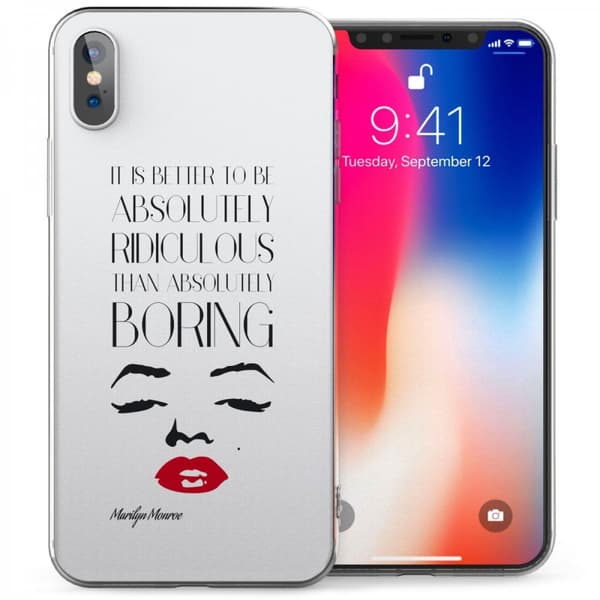 Mobilskal iPhone X/XS Marilyn Quote