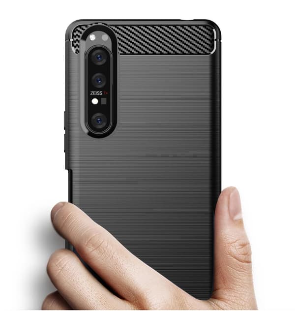 Stöttåligt Armor Carbon TPU-skal Sony Xperia 1 II