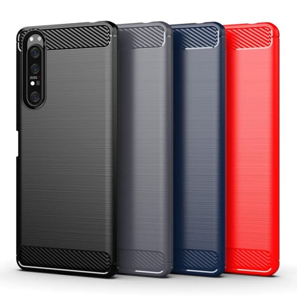 Stöttåligt Armor Carbon TPU-skal Sony Xperia 1 II