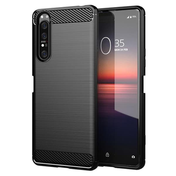 Stöttåligt Armor Carbon TPU-skal Sony Xperia 1 II