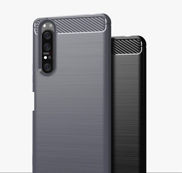 Stöttåligt Armor Carbon TPU-skal Sony Xperia 1 II