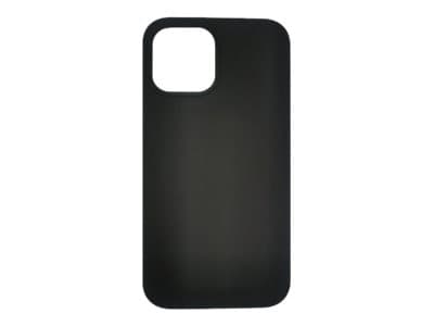 eSTUFF - Baksidedeksel for mobiltelefon - silikon - svart - for Apple iPhone 12 Pro Max