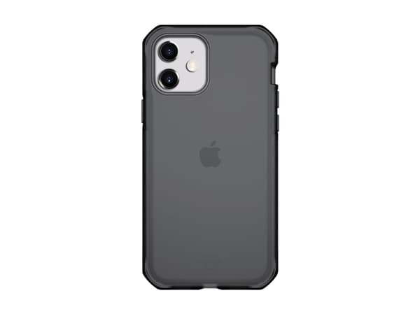 ITSKINS Supreme // Frost - Baksidedeksel for mobiltelefon - robust - termoplast-polyuretan (TPU), Impacthane, DuPont gel - svart og grå - for Apple i