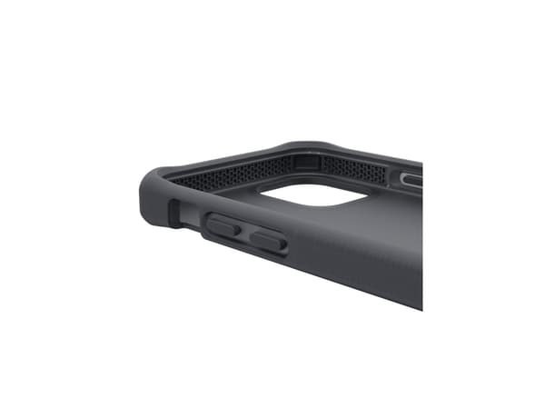 ITSKINS Supreme // Frost - Baksidedeksel for mobiltelefon - robust - termoplast-polyuretan (TPU), Impacthane, DuPont gel - svart og grå - for Apple i