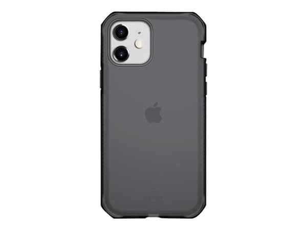 ITSKINS Supreme // Frost - Baksidedeksel for mobiltelefon - robust - termoplast-polyuretan (TPU), Impacthane, DuPont gel - svart og grå - for Apple i