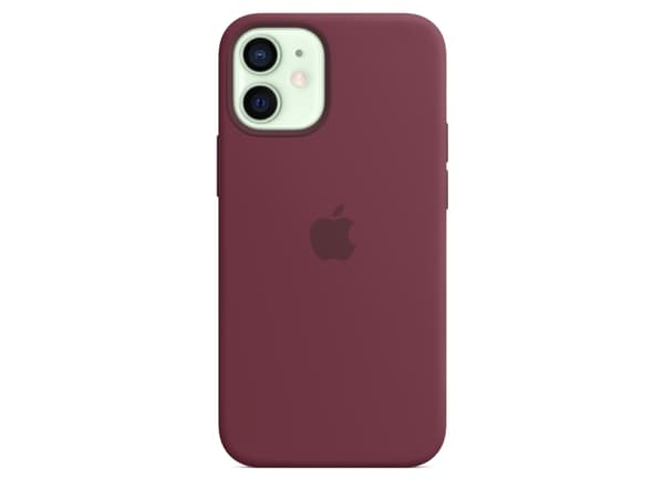 Apple - Baksidedeksel for mobiltelefon - med MagSafe - silikon - plomme - for iPhone 12 mini