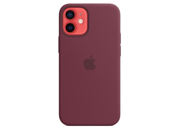 Apple - Baksidedeksel for mobiltelefon - med MagSafe - silikon - plomme - for iPhone 12 mini