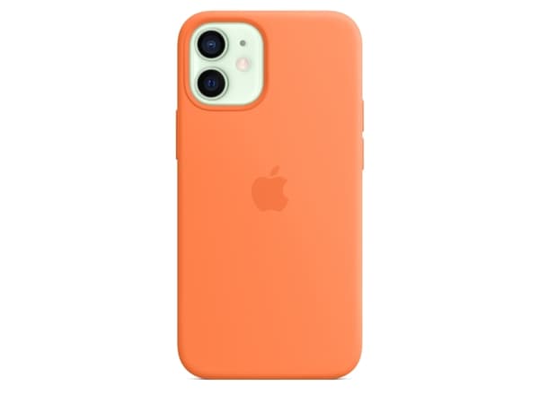 Apple - Baksidedeksel for mobiltelefon - med MagSafe - silikon - kumquat - for iPhone 12 mini