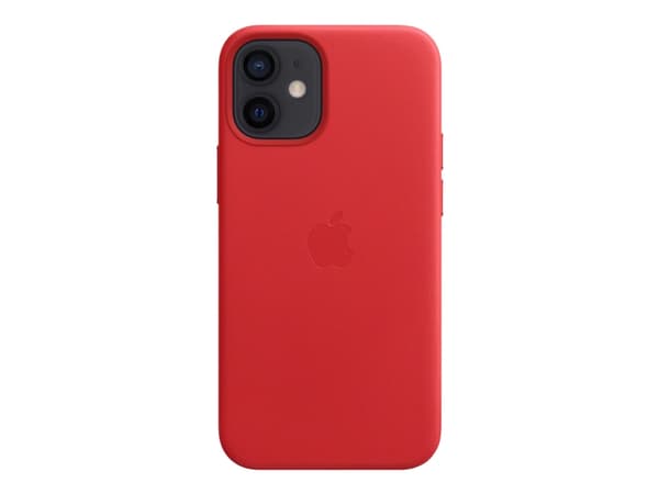 Apple - (PRODUCT) RED - baksidedeksel for mobiltelefon - med MagSafe - lær - rød - for iPhone 12 mini