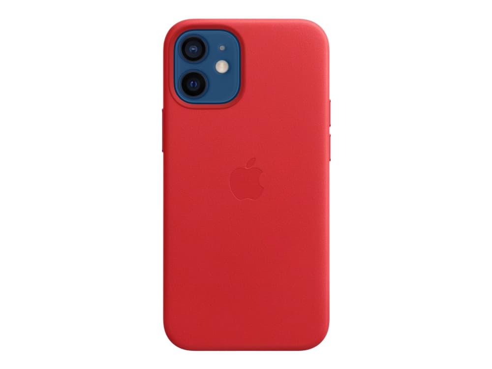 Apple - (PRODUCT) RED - baksidesskydd för mobiltelefon - med MagSafe - läder - röd - för iPhone 12 mini