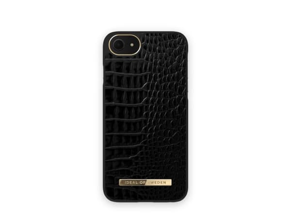 IDEAL OF SWEDEN Atelier Case A/W20 - Baksidedeksel for mobiltelefon - veganlær - gull, Neo Noir Croco - for Apple iPhone 6, 6s, 7, 8, SE (2nd generat
