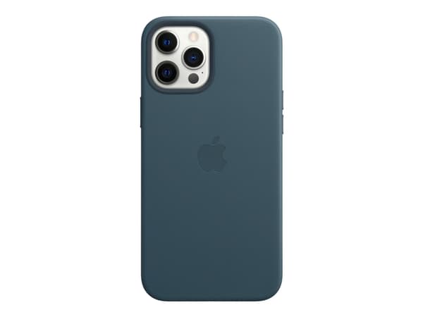 Apple - Baksidesskydd för mobiltelefon - med MagSafe - läder - baltisk blå - för iPhone 12 Pro Max