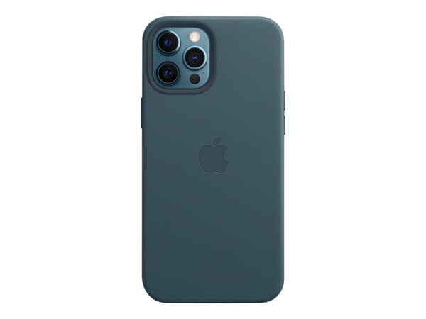 Apple - Baksidesskydd för mobiltelefon - med MagSafe - läder - baltisk blå - för iPhone 12 Pro Max
