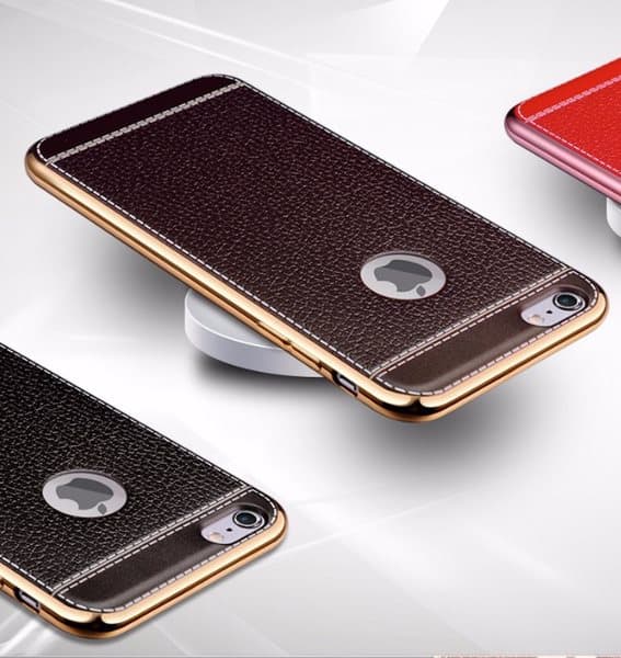 Praktiskt Elegant skal från LEMAN (Retro-skal) iPhone 8 PLUS