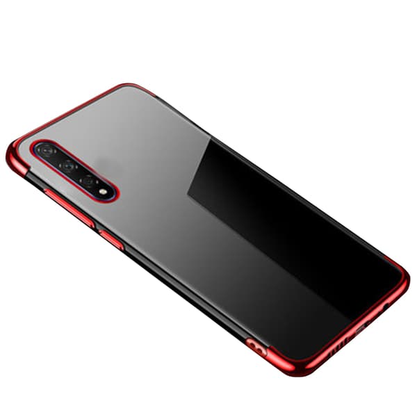 Huawei P Smart Pro - Stötdämpande Silikonskal (Floveme) Röd