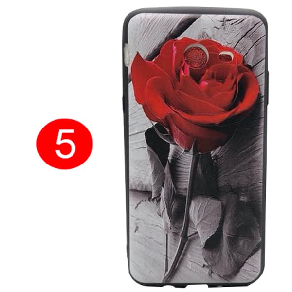 LEMAN Skal med Blom-motiv för Samsung Galaxy J3 2017 5
