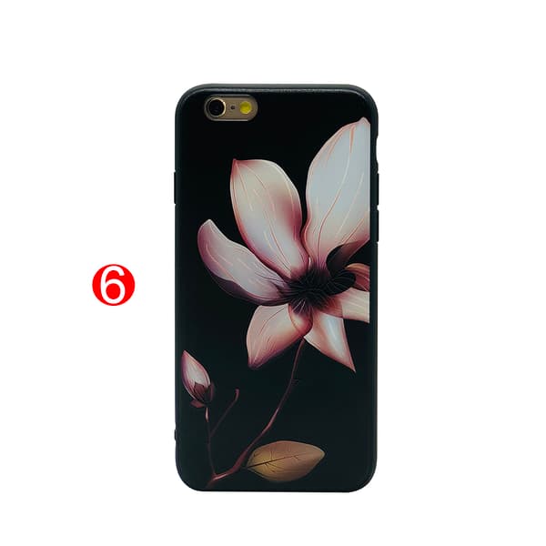 LEMAN Skal med Blom-motiv för iPhone 6/6S Plus