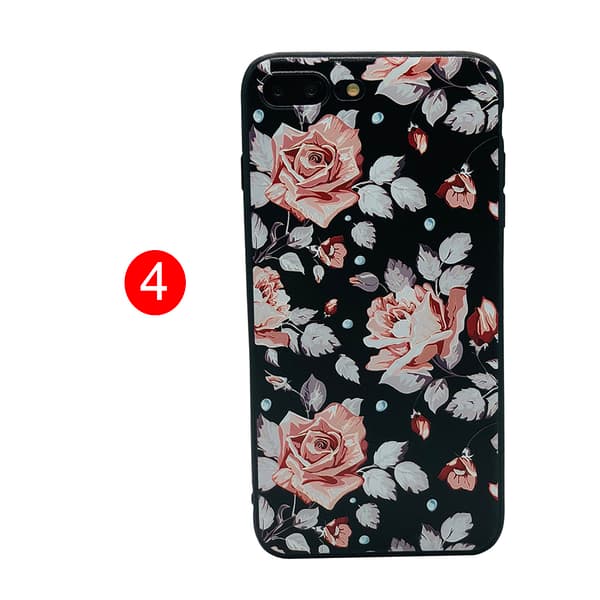 LEMAN Skal med Blom-motiv för iPhone 7 4