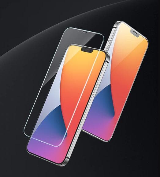 2-PACK SKALO iPhone 12 Skärmskydd i Härdat glas