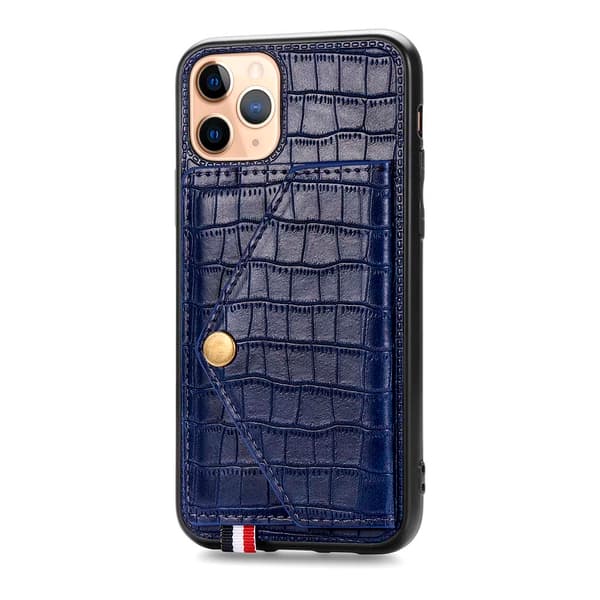 Stilsäkert Skal med Kortfack - iPhone 11 Pro Blå Blå