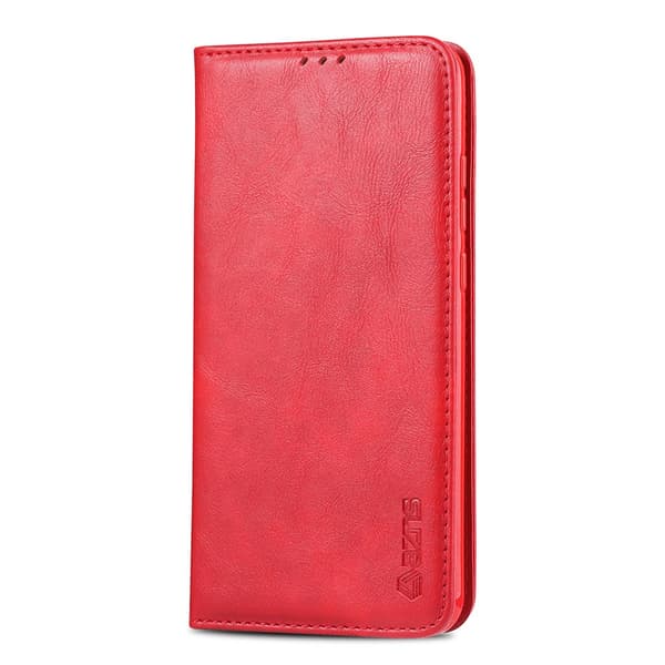 Genomtänkt AZNS Plånboksfodral - Huawei Y6 2019 Röd Röd